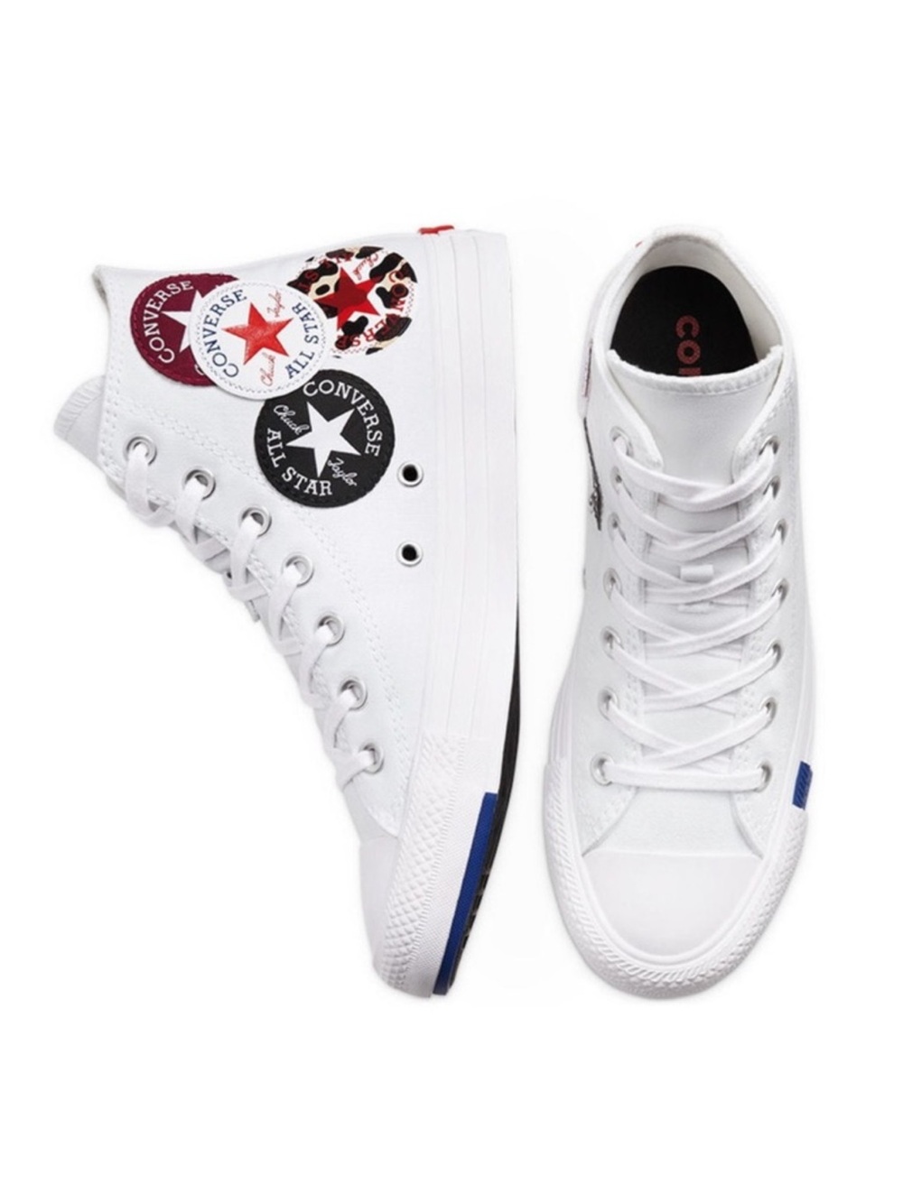 Converse High Top Sneakers Chuck Taylor HI 'Logo Play' White Rush Blue